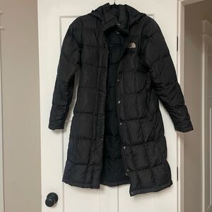 The North Face Black Long Puffer Coat